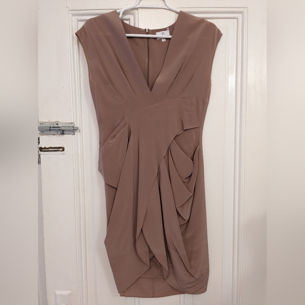 Blush/mauve silk dress size small